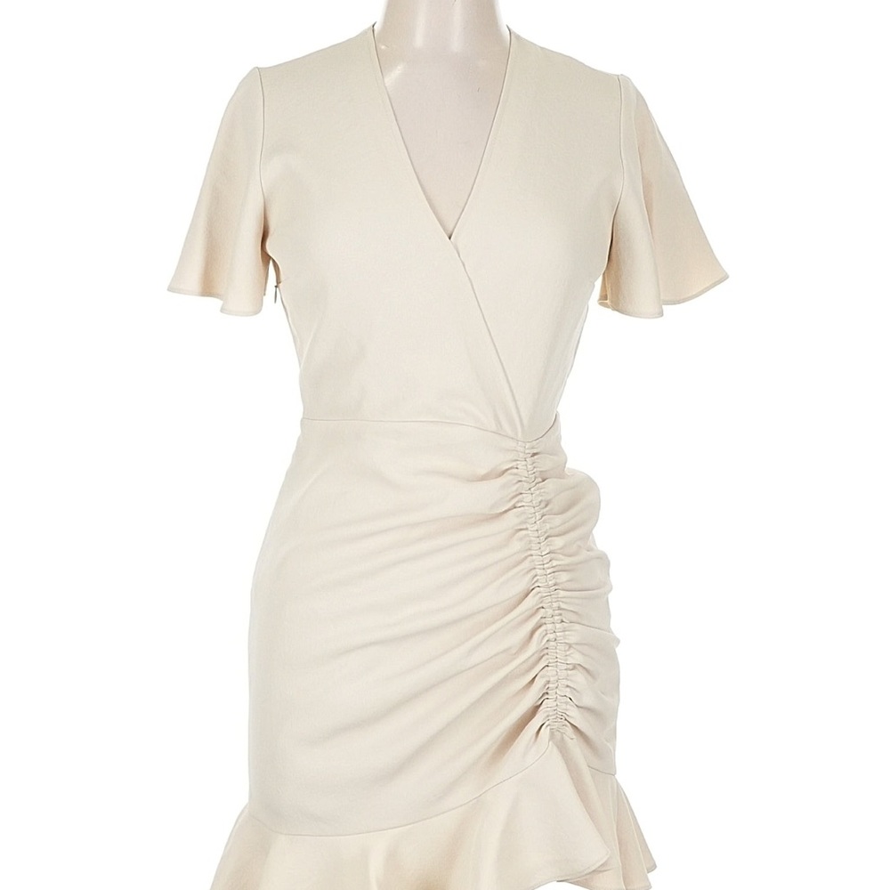 Sandro Gathered Ruffled Mini Dress